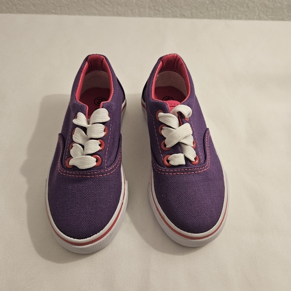NEW!! Purple with pink trim sneakers!! - Picture 2 of 6